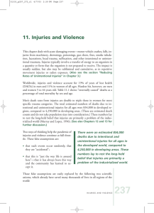 11. Injuries and Violence