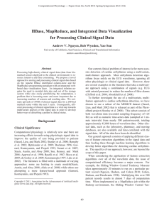 HBase, MapReduce, and Integrated Data Visualization for Processing Clinical Signal Data