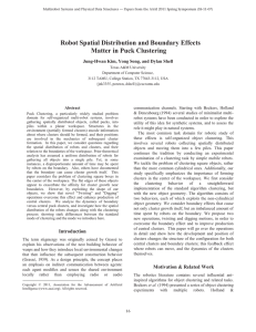 Robot Spatial Distribution and Boundary Effects Matter in Puck Clustering