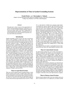 Representations of Time in Symbol Grounding Systems