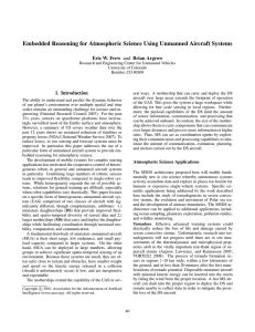 Embedded Reasoning for Atmospheric Science Using Unmanned Aircraft Systems 1. Introduction
