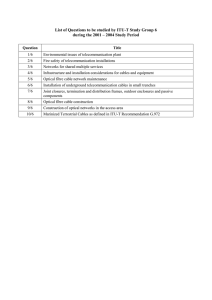 List of Questions to be studied by ITU-T Study Group... during the 2001 – 2004 Study Period