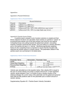 Appendices Appendix A: Plasmid Definitions Plasmid Definitions