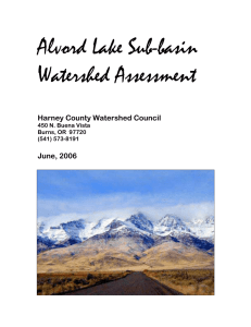 Alvord Lake Sub-basin Watershed Assessment