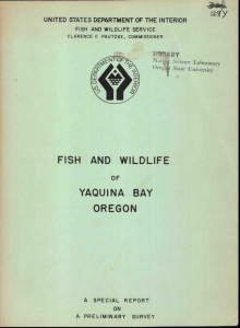 OREGON YAQUINA BAY L!RY FISH AND WILDLIFE