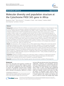 Molecular diversity and population structure at Open Access