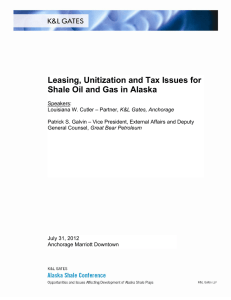 Leasing, Unitization and Tax Issues for