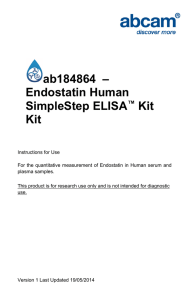 ab184864  – Endostatin Human SimpleStep ELISA Kit