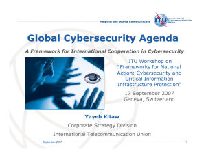 Global Cybersecurity Agenda
