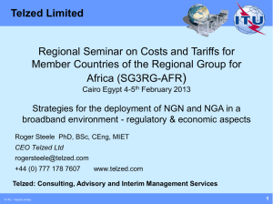 ) Telzed Limited Regional Seminar on Costs and Tariffs for