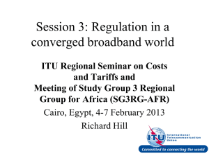 Session 3: Regulation in a converged broadband world