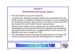 Session 8 Performance and security aspects