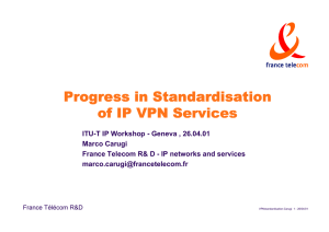 Progress in Progress in Standardisation Standardisation