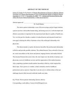 i Jessica D. Fowler for the degrees of Honors Baccalaureate of... Associate) and Honors Baccalaureate of Arts in International Studies in... ABSTRACT OF THE THESIS OF