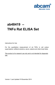 ab48419  – TNFα Rat ELISA Set