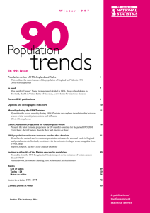 90 trends Population In this issue