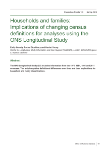 Households and families: Implications of changing census definitions for analyses using the