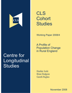 Centre for Longitudinal Studies CLS