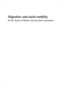 Migration and social mobility i