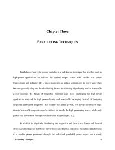 Chapter Three P T ARALLELING