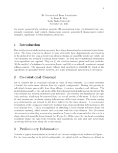 1 3D Co-rotational Truss Formulation by Louie L. Yaw Walla Walla University