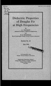 Dielectric Properties at High Frequencies of Douglas Fir 20