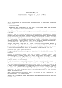 Referree’s Report Isoperimetric Regions in Gauss Sectors