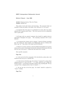 RHIT Undergraduate Mathematics Journal Referee’s Report – June 2006