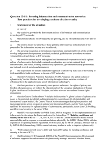 Question 22-1/1: Securing information and communication networks: