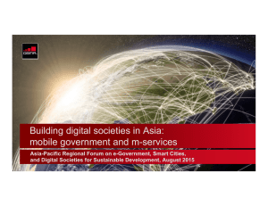 Building digital societies in Asia: mobile government and m-services