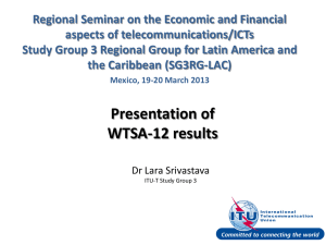 Regional Seminar on the Economic and Financial aspects of telecommunications/ICTs