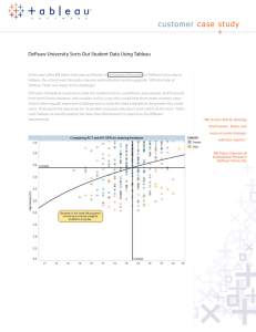 customer case study DePauw University Sorts Out Student Data Using Tableau