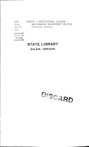 STATE LIBRARY SALEM, OREGON c.2 no.16