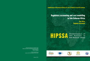 HIPSSA  Regulatory accounting and cost modelling in Sub-Saharan Africa