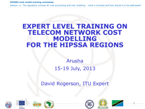 HIPSSA Cost model training workshop:
