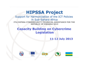 HIPSSA Project  Support for Harmonization of the ICT Policies in Sub-Sahara Africa
