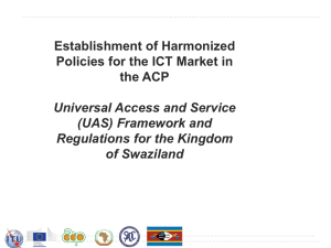 Establishment of Harmonized Policies for the ICT Market in the ACP