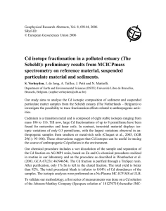 Cd isotope fractionation in a polluted estuary (The