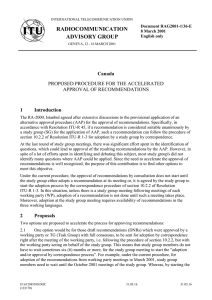 RADIOCOMMUNICATION ADVISORY GROUP