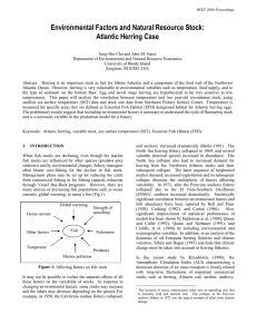 Environmental Factors and Natural Resource Stock: Atlantic Herring Case