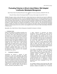 Fluctuating Fisheries in Africa's Inland Waters: Well Adapted Livelihoods, Maladapted Management