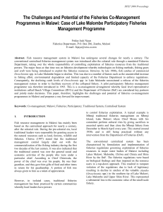 The Challenges and Potential of the Fisheries Co-Management