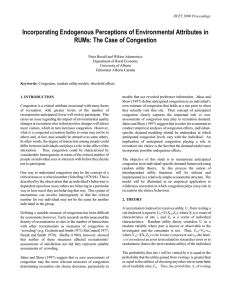 Incorporating Endogenous Perceptions of Environmental Attributes in