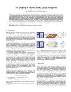 The Shaping of Information by Visual Metaphors