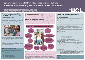 Can we help young children with a diagnosis of autistic