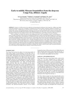 Early to middle Miocene foraminifera from the deep-sea Severyn Kender,