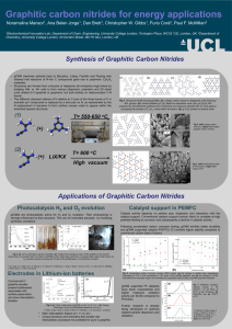 Graphitic carbon nitrides for energy applications Noramalina Mansor , Ana Belen Jorge