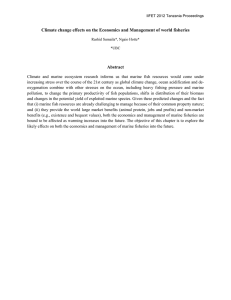Climate change effects on the Economics and Management of world...  Abstract