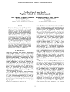 Fast Local Search Algorithm for Weighted Feedback Arc Set in Tournaments