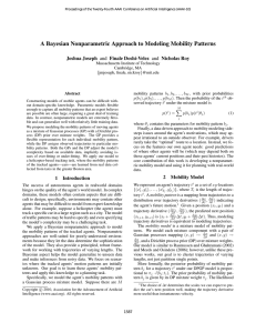 A Bayesian Nonparametric Approach to Modeling Mobility Patterns